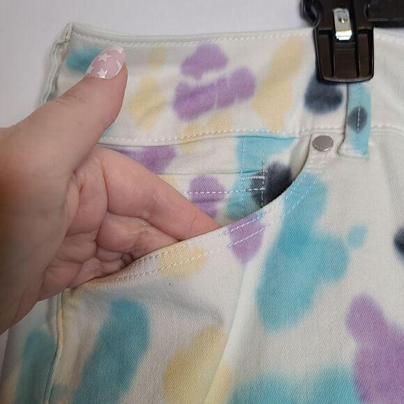 20W Torrid Crop Jegging Tie Dye Super Soft Jeans High Waist Stretch Fitted pocke - Picture 3 of 9